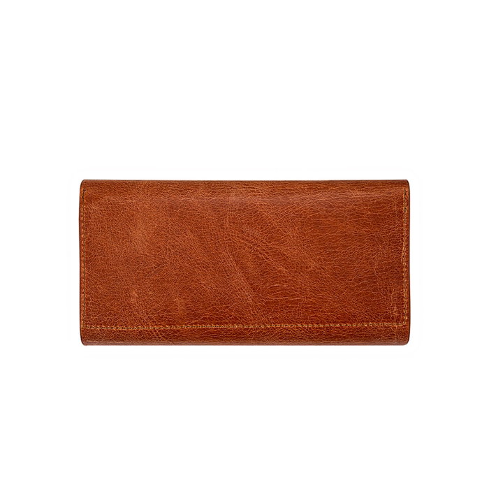 Zoozie Bags Cartera de Mujer Tostada en Piel Auténtica 100%, Elegante y Duradera, Perfecta para Uso Diario